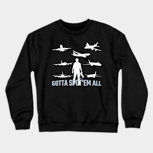 Planespotter Airplane love Crewneck Sweatshirt